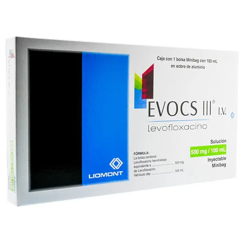 Evocs Iii Levofloxacino 500 Mg Solución Inyectable Con 100 Ml