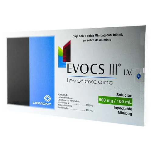 Evocs Iii Levofloxacino 500 Mg Solución Inyectable Con 100 Ml