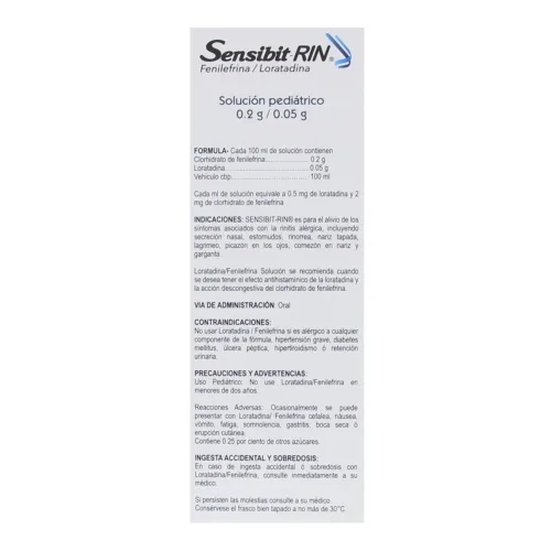 Comprar Sensibit Rin Pediatrico 0.2/0.05 G Con 60 Ml De Solución