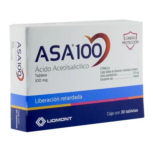 Asa 100 Mg Con 30 Tabletas