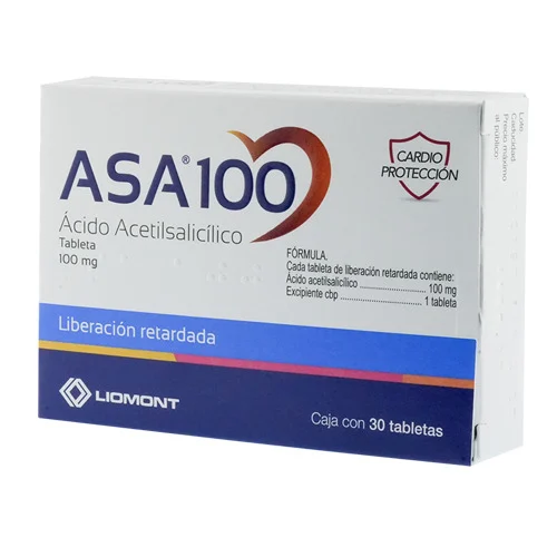 Asa 100 Mg Con 30 Tabletas