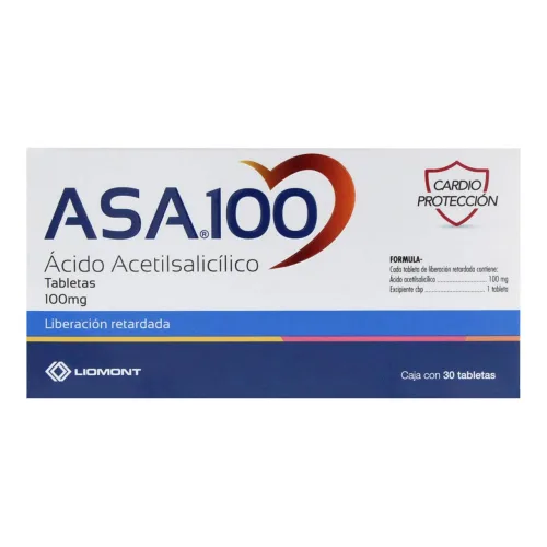 Comprar Asa 100 Mg Con 30 Tabletas