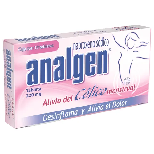 Analgen Cólicos 220 Mg Con 10 Tabletas
