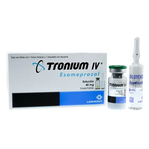 Tronium Iv 40 Mg Solución Inyectable Con 1 Frasco Con Ámpula