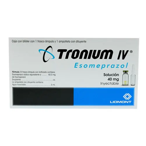 Tronium Iv 40 Mg Solución Inyectable Con 1 Frasco Con Ámpula