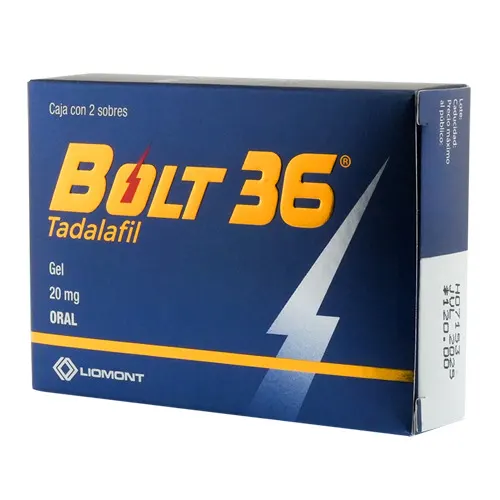 Bolt 36 20 Mg Gel Oral 2 Sobres