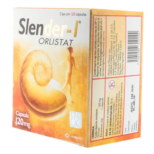 Slender 120 Mg Con 120 Cápsulas