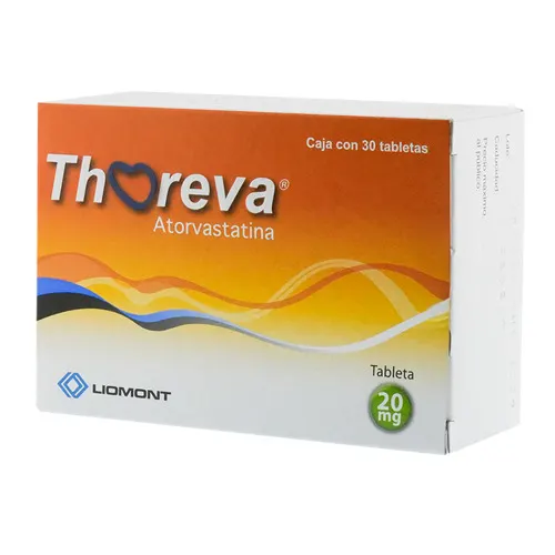 Thoreva 20 Mg Con 30 Tabletas