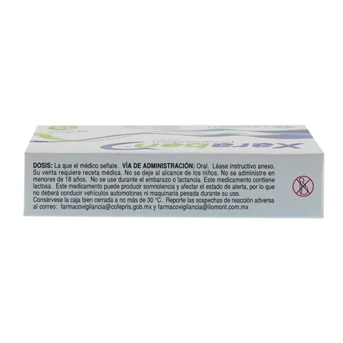 Xaraban 15 Mg Con 28 Tabletas