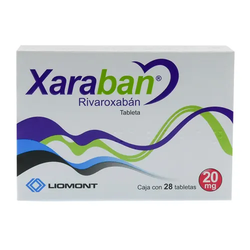 Xaraban 20 Mg Con 28 Tabletas