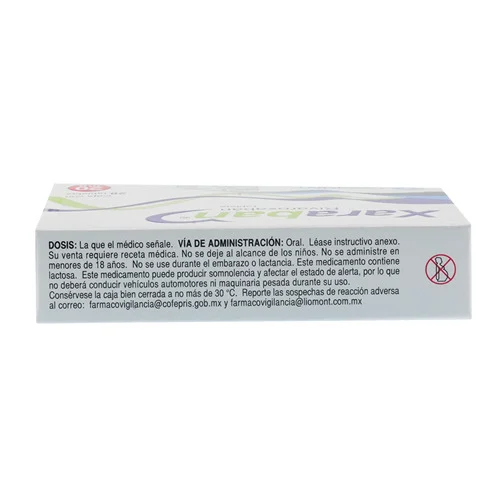 Xaraban 20 Mg Con 28 Tabletas