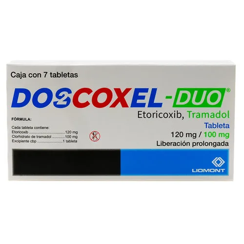 Doscoxel-Duo 120 / 100 Mg Con 7 Tabletas