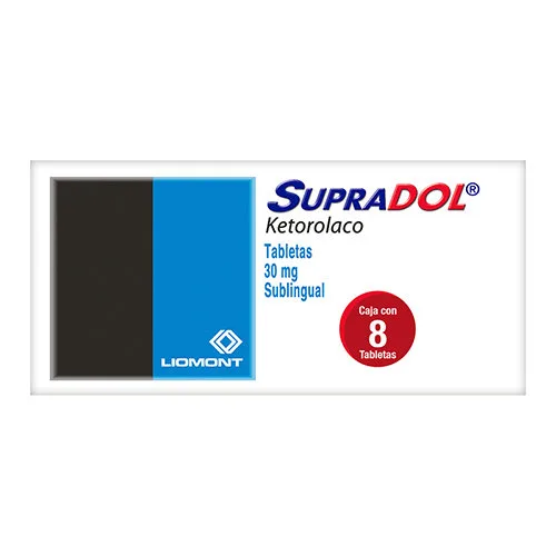Supradol 30 Mg Con 8 Tabletas Sublinguales