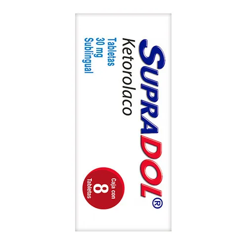 Supradol 30 Mg Con 8 Tabletas Sublinguales
