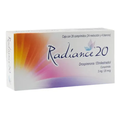 Radiance 20, 3 Mg/20 Mcg Con 28 Comprimidos