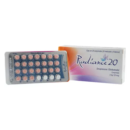 Radiance 20, 3 Mg/20 Mcg Con 28 Comprimidos