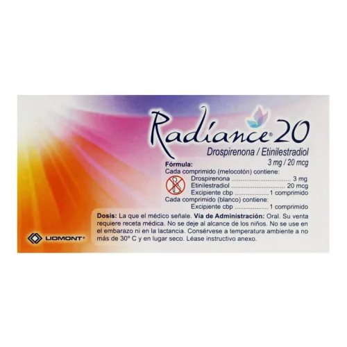 Comprar Radiance 20, 3 Mg/20 Mcg Con 28 Comprimidos