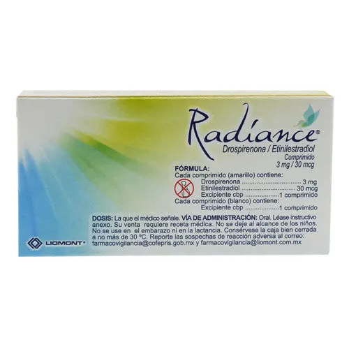 Radiance 3 Mg/30 Mcg Con 28 Comprimidos