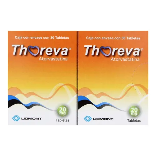 Comprar Thoreva 20 Mg Con 30 Tabletas Pack 2