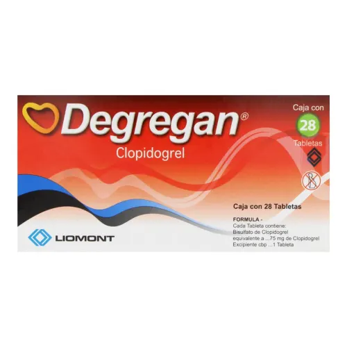 Comprar Degregan 75 Mg Con 28 Tabletas