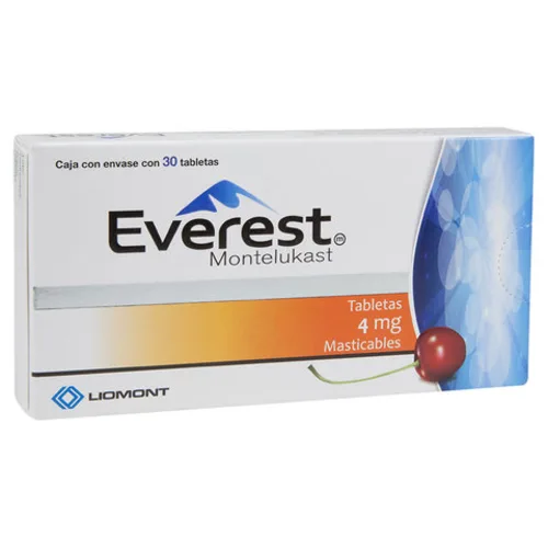 Comprar Everest 4 Mg Con 30 Tabletas