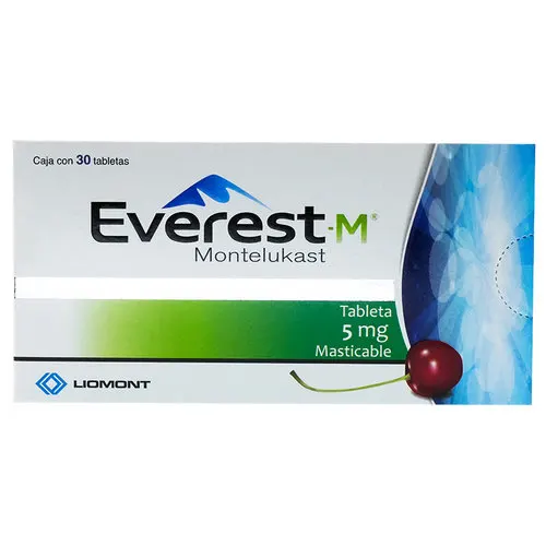 Everest 5 Mg Con 30 Tabletas Masticables