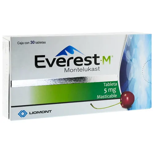 Everest 5 Mg Con 30 Tabletas Masticables