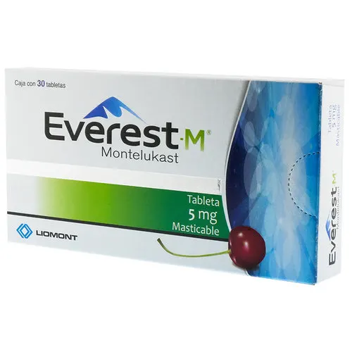 Everest 5 Mg Con 30 Tabletas Masticables
