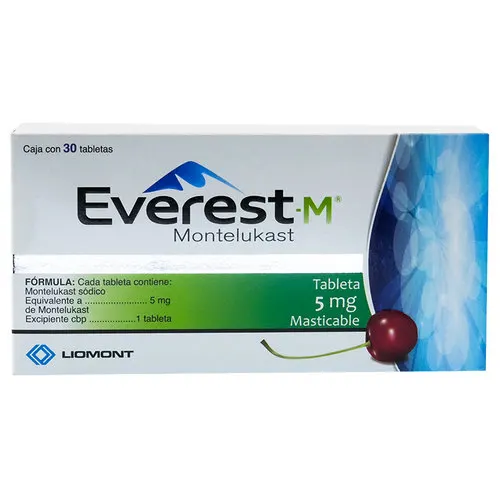 Everest 5 Mg Con 30 Tabletas Masticables