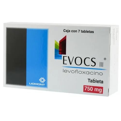 Evocs Iii Levofloxacino 750 Mg Con 7 Tabletas