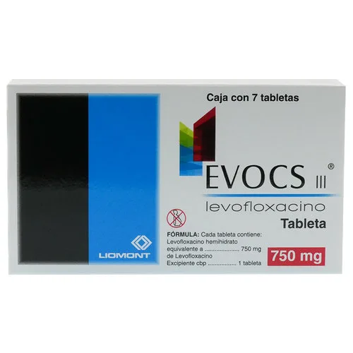 Evocs Iii Levofloxacino 750 Mg Con 7 Tabletas