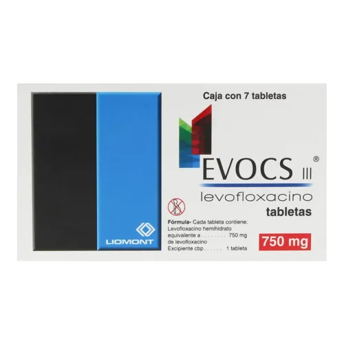 Evocs Iii Levofloxacino 750 Mg Con 7 Tabletas