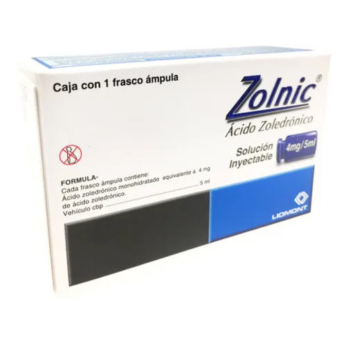 Comprar Zolnic 4 Mg Con 1 Solución Inyectable