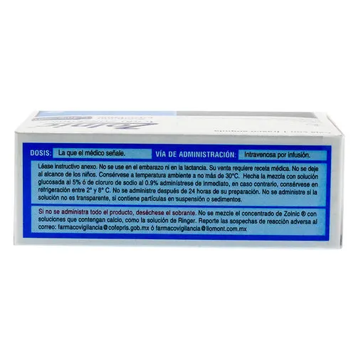 Zolnic 4 Mg Con 1 Solución Inyectable