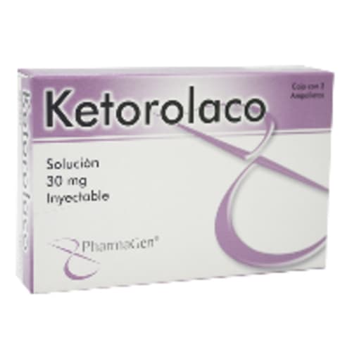 Comprar Ketorolaco 30 Mg Solución Inyectable Con 3 Ampolletas