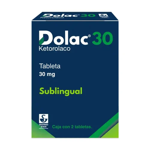 Dolac 30 Mg Con 2 Tabletas Sublinguales