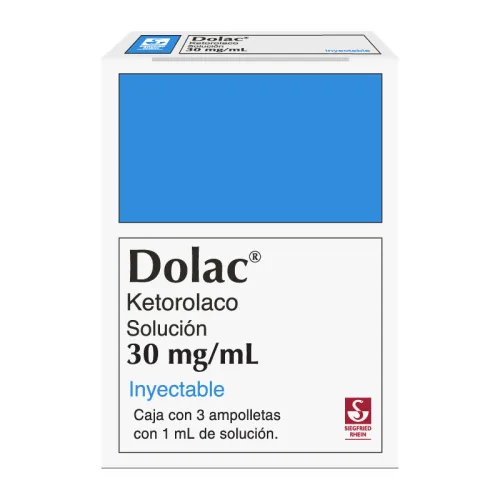 Comprar Dolac 30 Mg Solución Inyectable Con 3 Ampolletas