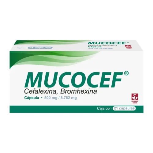 Comprar Mucocef 500/8.782 Mg Con 21 Cápsulas