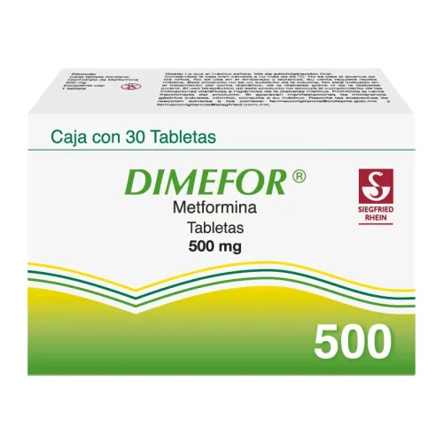 Dimefor 500 Mg Con 30 Tabletas