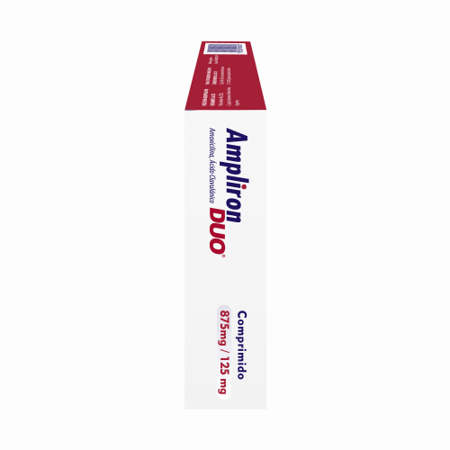 Ampliron Duo 875 Mg / 125 Mg – Caja Con 14 Comprimidos (Amoxicilina Y Ácido Clavulánico)