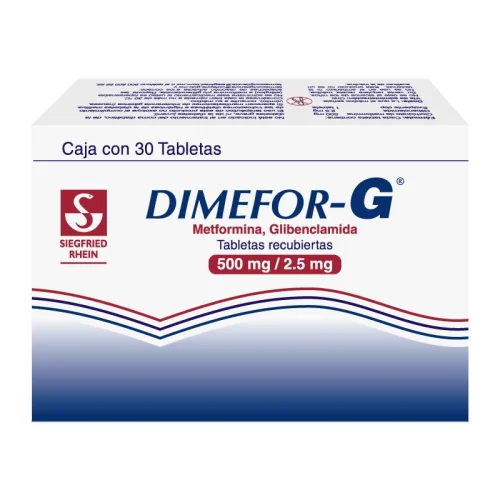 Comprar Dimefor G 500/2.5 Mg Con 30 Tabletas