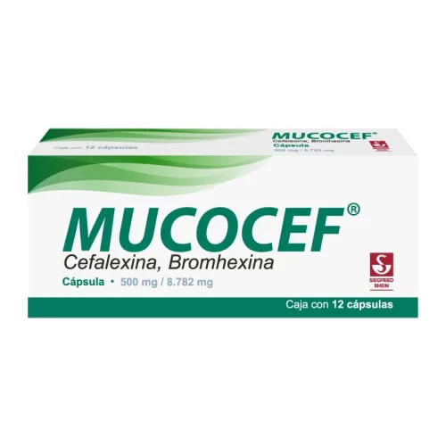 Comprar Mucocef 500/8.782 Mg Con 12 Cápsulas