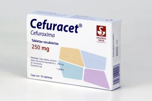 Comprar Cefuracet cefuroxima 250 mg con 10 tabletas