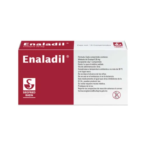 Comprar Enaladil 20 Mg Con 10 Tabletas