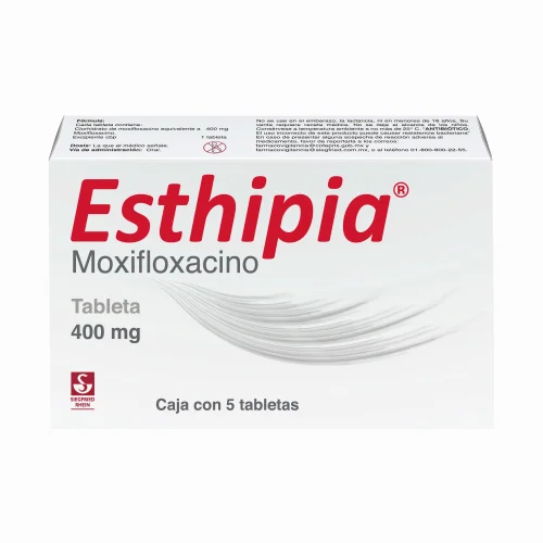 Esthipia 400 Mg – Caja Con 5 Tabletas (Moxifloxacino)