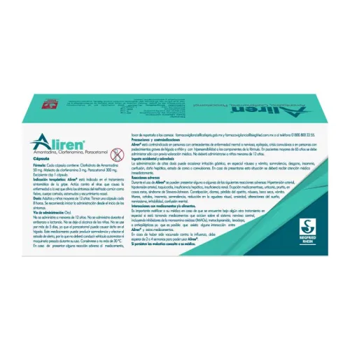 Aliren 50/3/300 Mg Con 24 Cápsulas