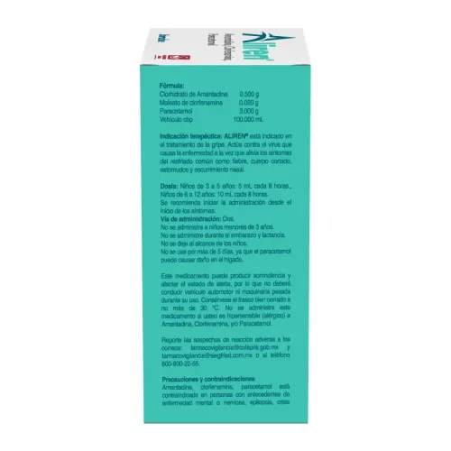 Aliren 60 Ml – Gotas Pediátricas (Amantadina, Paracetamol Y Clorfenamina)