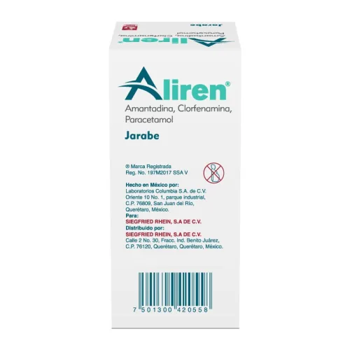 Aliren 60 Ml – Gotas Pediátricas (Amantadina, Paracetamol Y Clorfenamina)