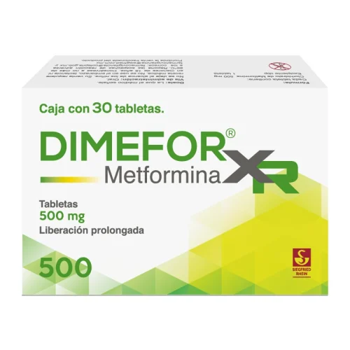 Comprar Dimefor Xr 500 Mg Con 30 Tabletas