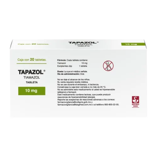 Comprar Tapzol 10 Mg Con 20 Tabletas